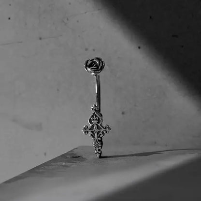 ETERNAL ROSE FAITH BELLY BUTTON RING