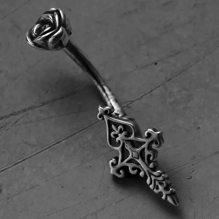 ETERNAL ROSE FAITH BELLY BUTTON RING