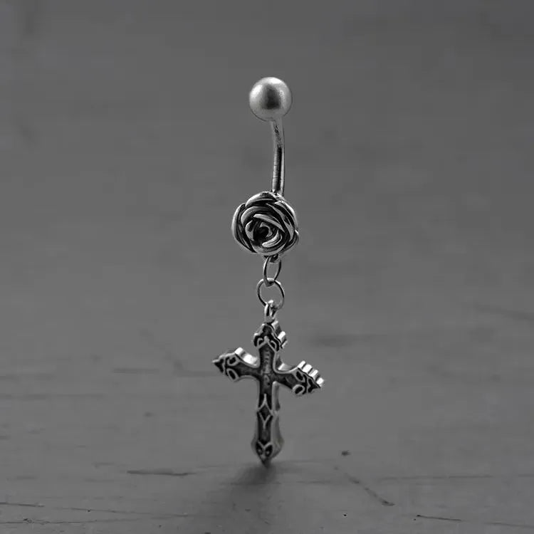 DIVINE ROSE BELLY BUTTON RING