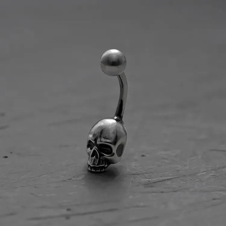 SHADOW SKULL BELLY BUTTON RING