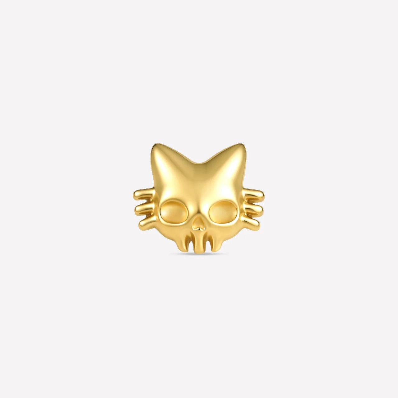Phantom Cat Flatback Stud gold product view 1