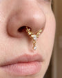 Regal Waltz Clicker Ring gold septum styling