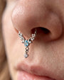 Regal Waltz Clicker Ring silver septum styling