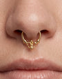 Royal Fleur Clicker Ring gold septum styling