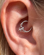 Royal Fleur Clicker Ring silver daith styling