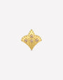 Royal Fleur Flatback Stud, gold tone with champagne stones, product view