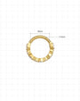 Starlit Rhythm Huggie Clicker gold 8mm inner diameter and 1.2mm gauge
