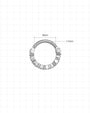 Starlit Rhythm Huggie Clicker silver 8mm inner diameter and 1.2mm gauge