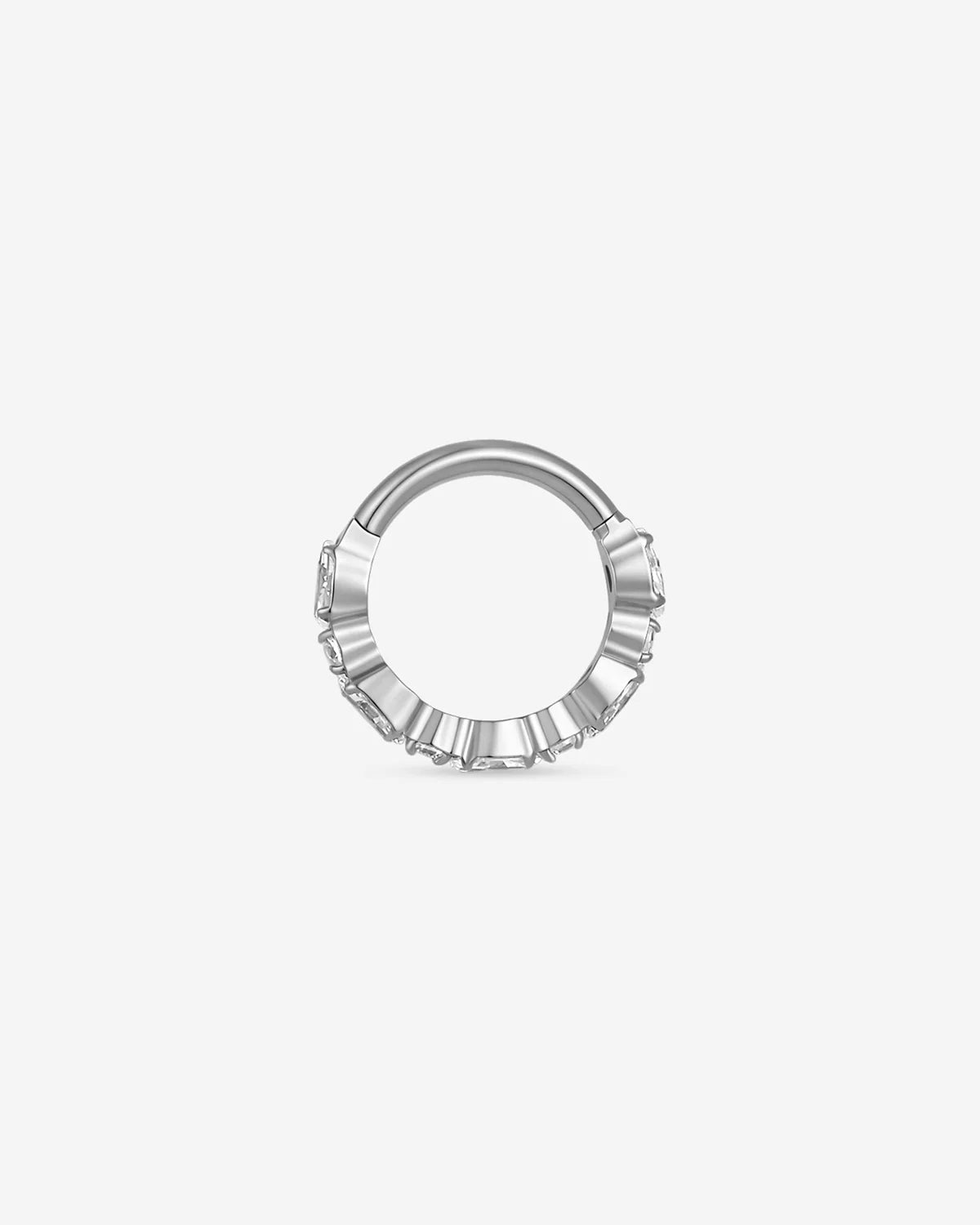 Starlit Rhythm Huggie Clicker silver rear view