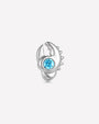 Tidal Claw silver ocean mist flatback stud front view