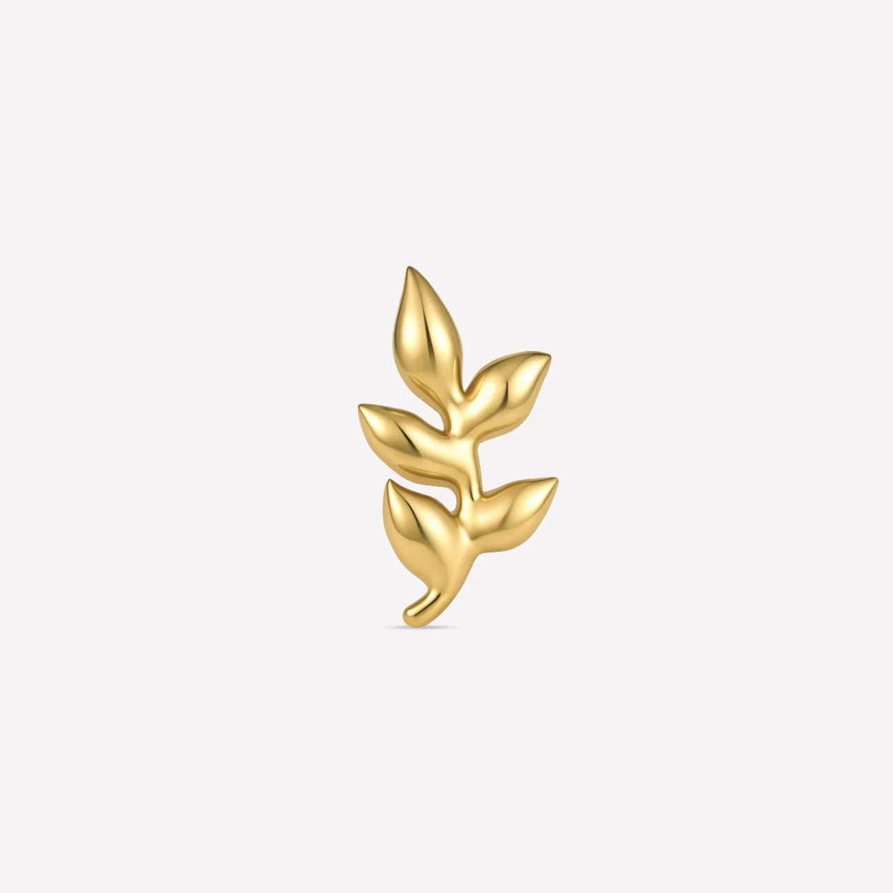 Wild Laurel Flatback Stud gold product view 1