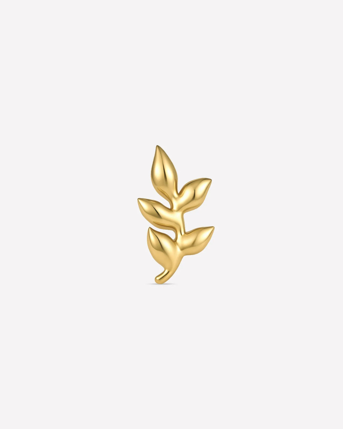 Wild Laurel Flatback Stud gold product view 1